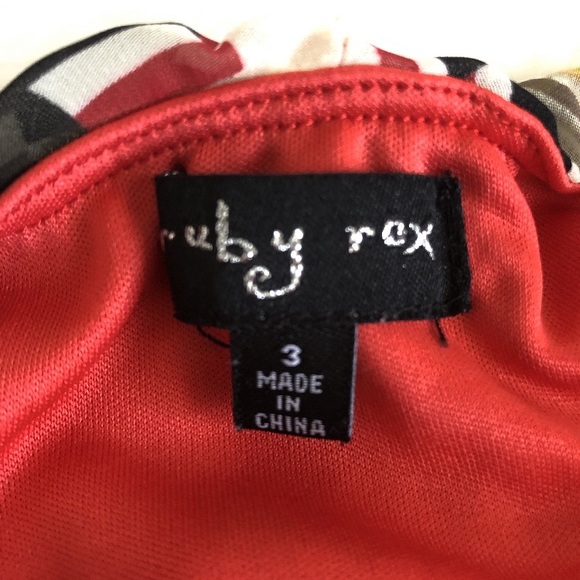 Ruby Rox Multi Color Strapless Dress - Picture 4 of 6